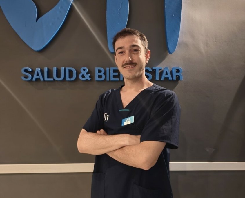 Pepe en el espacio de consulta de Clínicas VIT
